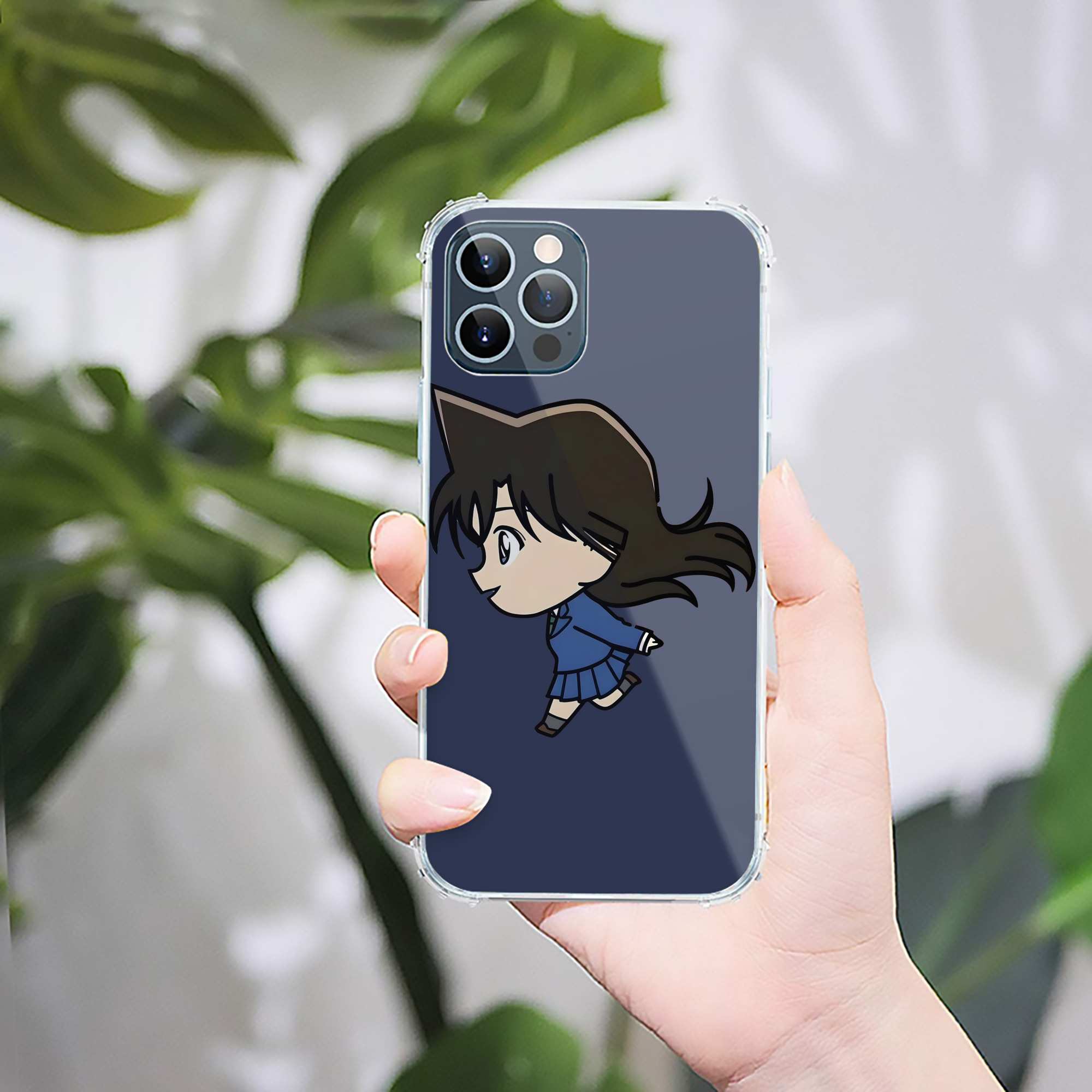 （画像用） 名探偵コナン 毛利 蘭 もうり らん、モーリ ラン Detective Conan Rachel Moore 【iPhone 12シリーズ対応】透明スマホケース（クリアソフトケース）